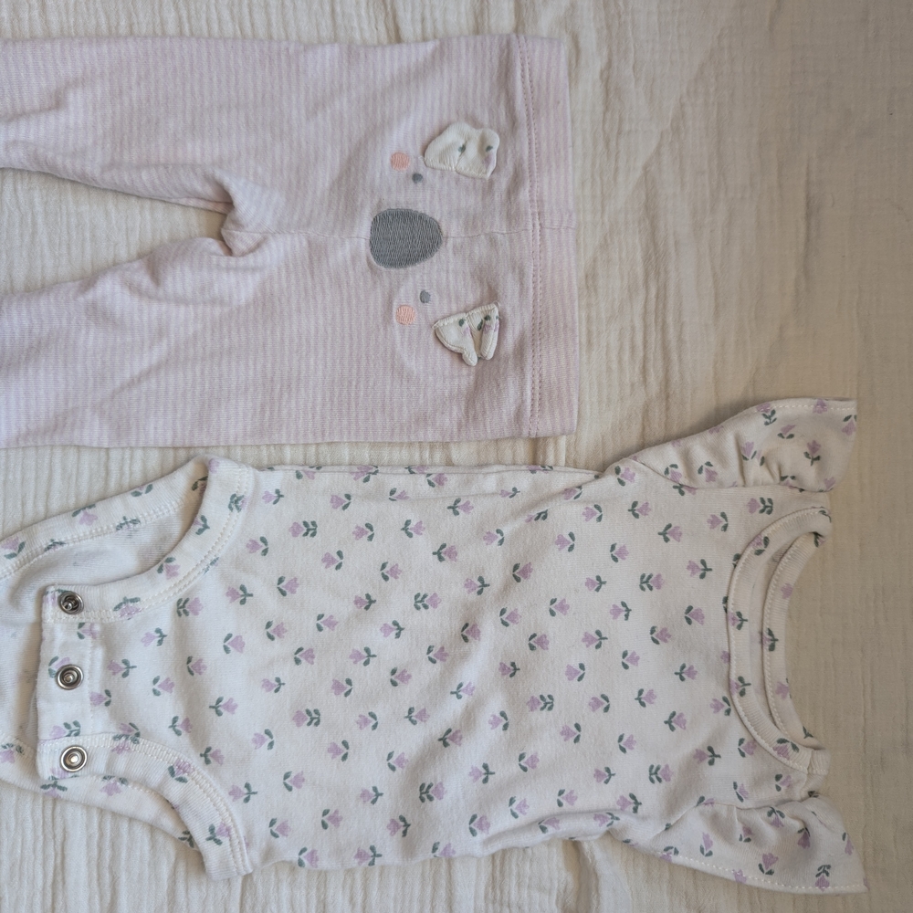 Carter's Pink and White Kids Matching Set